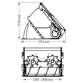 Distributor Pot with Auger Screw Zeppelin