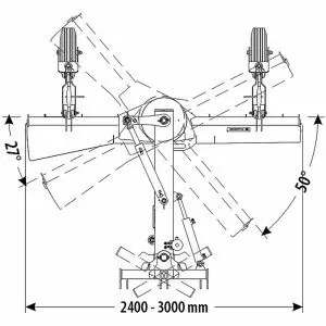 Polidozer hidráulico PTO EuroCentauro Sencelles 240 - 300 cm