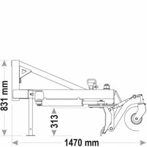 Cuchilla niveladora con ruedas para tractor Centauro Olleria