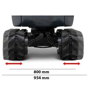 Adjustable width mini excavator EuroCentauro Torrijos 11.7 HP