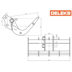 Rake for mini excavator M120 Deleks