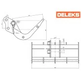 Rastrillo para miniexcavadora M120 Deleks