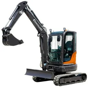 Mini excavator with EuroCentauro Gava 40 HP cabin