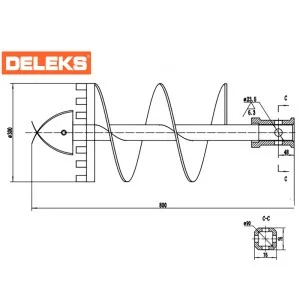 Drill bit diameter 30cm - S100 Deleks