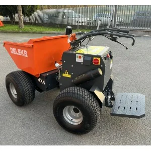 Minudumper elétrico 4x4 Deleks XE-4WDHG com plataforma