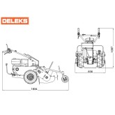 Desbrozadora de martillos Deleks motor Lifan 9 HP