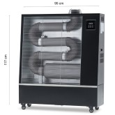 Aquecedor a diesel infravermelho Deleks NERO500 16 Kw