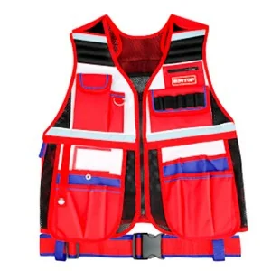 Adjustable Polyester Vest with 11 Pockets EMTOP