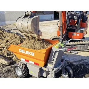 Minidumper électrique hydraulique Deleks XE500HEL Batterie au lithium 48 V