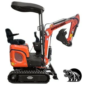 Hippopotamus 108 1 Ton Adjustable Width Mini Excavator