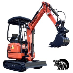 Kubota engine mini excavator Hippopotamus 170 1.5 Tons