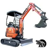 Mini excavateur diesel Hippopotamus 190 1.7 Tonnes