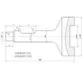 Pointeur Batipalo pour le marteau hydraulique 530 Deleks