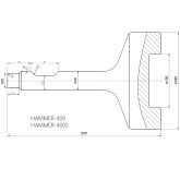 Pointeur Batipalo pour marteau hydraulique 400 Deleks
