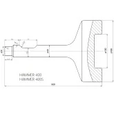 Pointeur Batipalo pour marteau hydraulique 400 Deleks