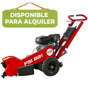 Cortador de cepos FSI B21 com motor Kohler de 14 CV