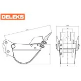 Bucket 20 cm for mini excavator M120