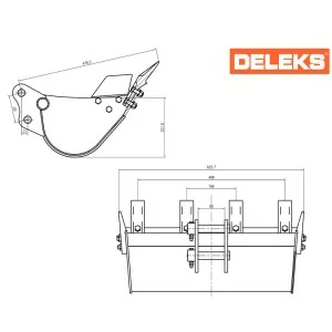 Balde 60 cm para mini-escavadora M120