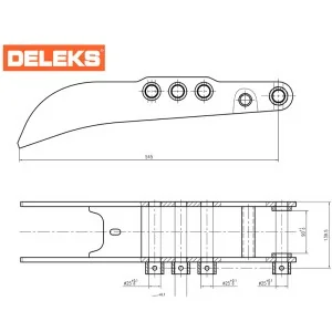 Mini-escavadora com balde polegar M120 Deleks