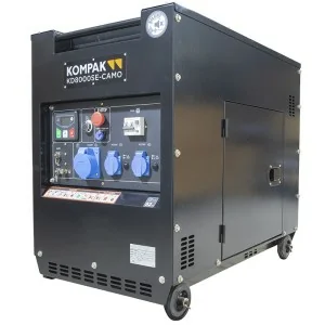 Generador diésel insonorizado Kompak KD8000SE-CAMO 6300 W