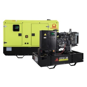 Grupo gerador de 3 cilindros Pramac GDW35P 33 kVA