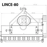 Broyeur arrière pour tracteur LINCE DELEKS 80-100 cm
