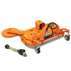 Brushcutter with inter-row disc for tractor Deleks