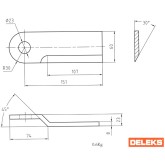 Brushcutter with inter-row disc for tractor Deleks