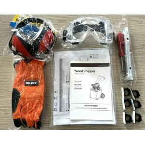 Biotrituradora eléctrica con recogedor Deleks DK-300 220V