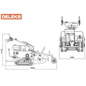 Мотокоса від Гусениці Deleks SMART-800-TR 70см