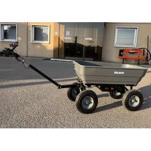 Carrello elevatore elettrico con cassone ribaltabile Deleks XE160 24V