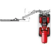 Hydraulic PTO hedge trimmers Deleks FALCO-H/W