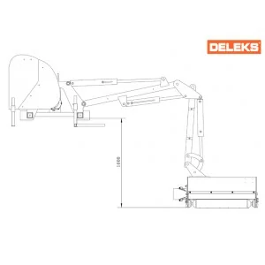 Débroussailleuse hydraulique à bras latéral Deleks MERLO