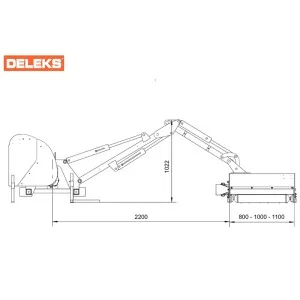Débroussailleuse hydraulique à bras latéral Deleks MERLO