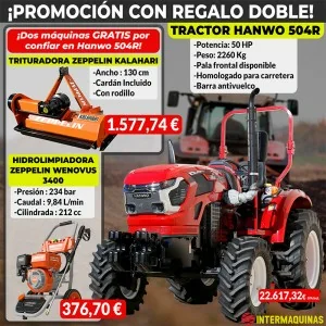 Tractor Hanwo 504R 50 HP with roll bar