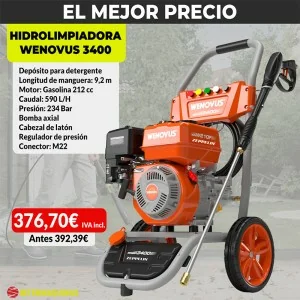 Pressure washer Zeppelin Wenovus 3400 212 cc