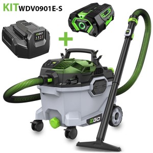 Batteriebetriebener Staubsauger für feste/flüssige Stoffe Ego Power WDV0901E-S