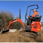 Mini excavator Deleks M100SE Kubota D722 engine 13,7 HP