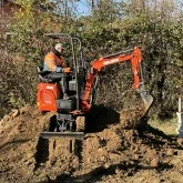 Mini excavator Deleks M100SE Kubota D722 engine 13,7 HP