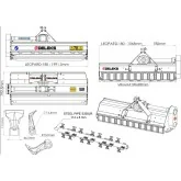 Hammermühle für Traktor Deleks LEOPARD-180 40-70PS