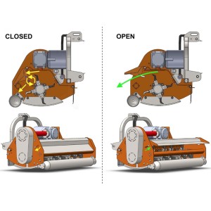 Frantoio a martelli per trattore Deleks LEOPARD-180 40-70HP