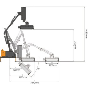Autarke hydraulische Arm-Bürstenschere Zeppelin Loire HT