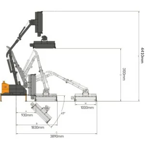 Débroussailleuse à bras hydraulique autonome Zeppelin Loire HT