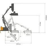 Autarke hydraulische Arm-Bürstenschere Zeppelin Loire HT