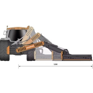 Telescopic boom brushcutter Zeppelin HT Monegros Xtreme