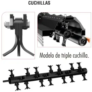 Folding shredder for tractor Zeppelin HT Eventail 460cm