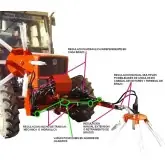 Fruit pruning and vineyard sweeper Zeppelin ES70 2 arms