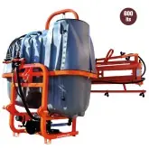 Tractor-mounted sprayers with Zeppelin bars