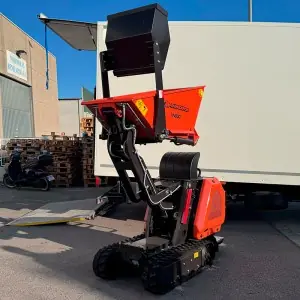 Minidumper Zeppelin Rhinoceros 800BS com caixa de elevação e pá