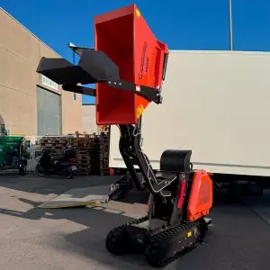 Minidumper Zeppelin Rhinoceros 800BS com caixa de elevação e pá